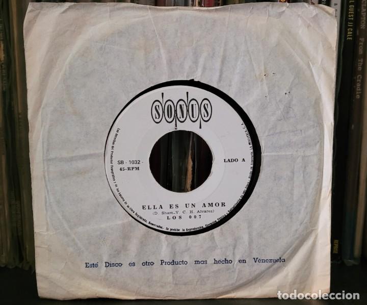 Discos de vinilo: LOS 007 - ELLA ES UN AMOR - EDIC. VENEZUELA SB-1032 (MUY RARO)