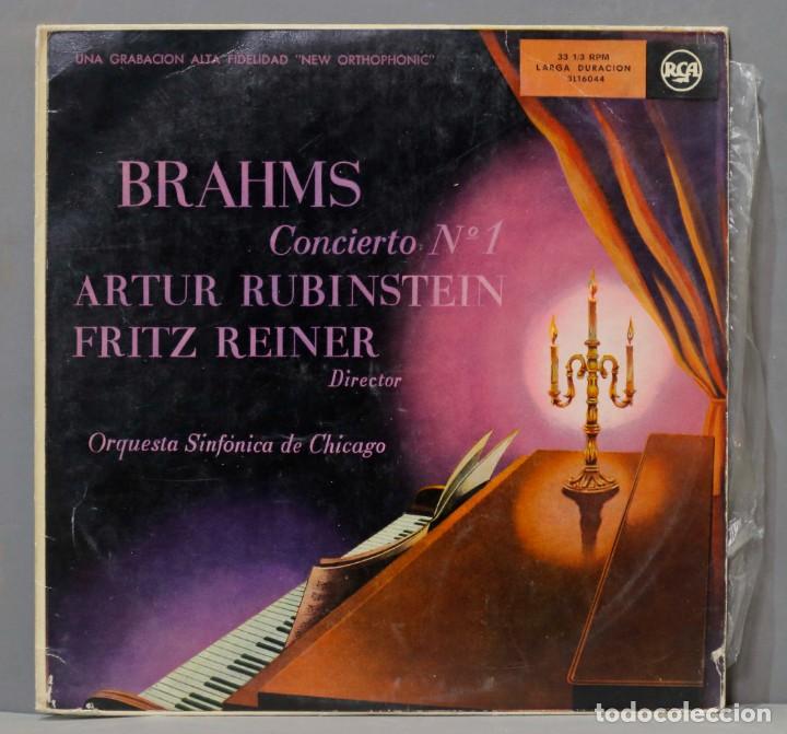 Discos de vinilo: LP. BRAHMS. SINFONIA 1. RUBINSTEIN - Foto 1
