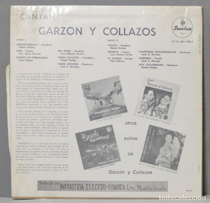 Discos de vinilo: LP. Garz&oacute;n Y Collazos - Foto 2