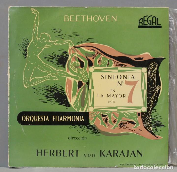 Discos de vinilo: LP. BEETHOVEN. SINFONIA 7. KARAJAN - Foto 1
