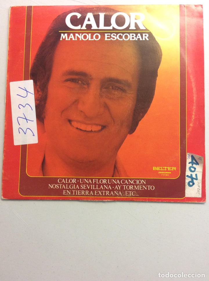 Discos de vinilo: Manolo Escobar. Calor. - Foto 1