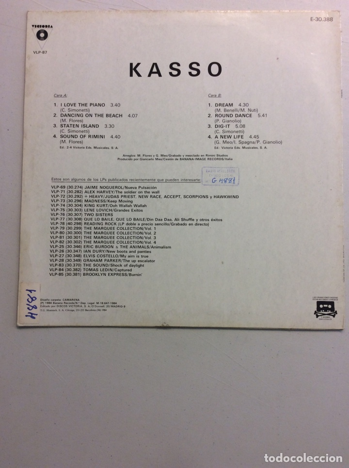 Discos de vinilo: Kasso - Foto 2