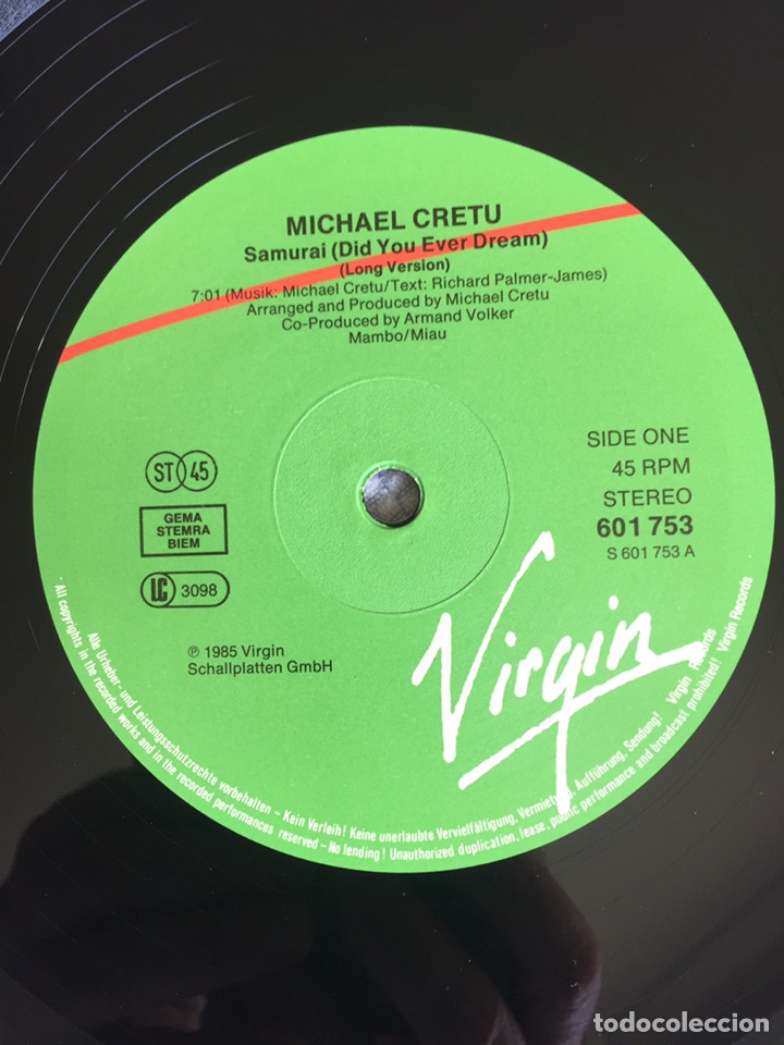 Discos de vinilo: Michael Cretu - Samurai / MAXI - Foto 7