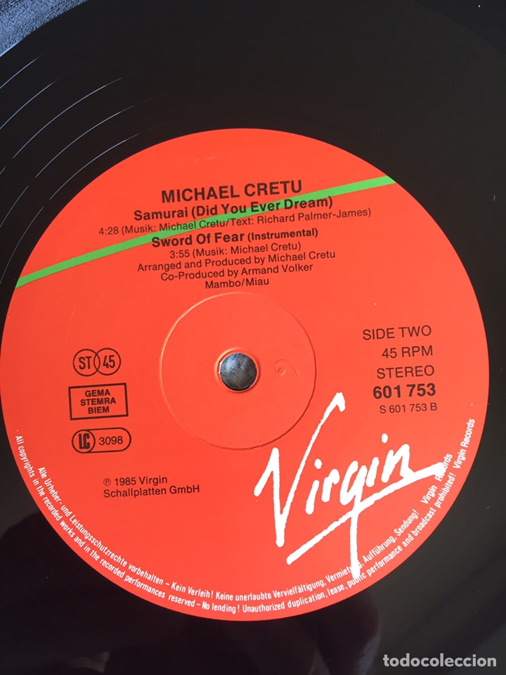 Discos de vinilo: Michael Cretu - Samurai / MAXI - Foto 9