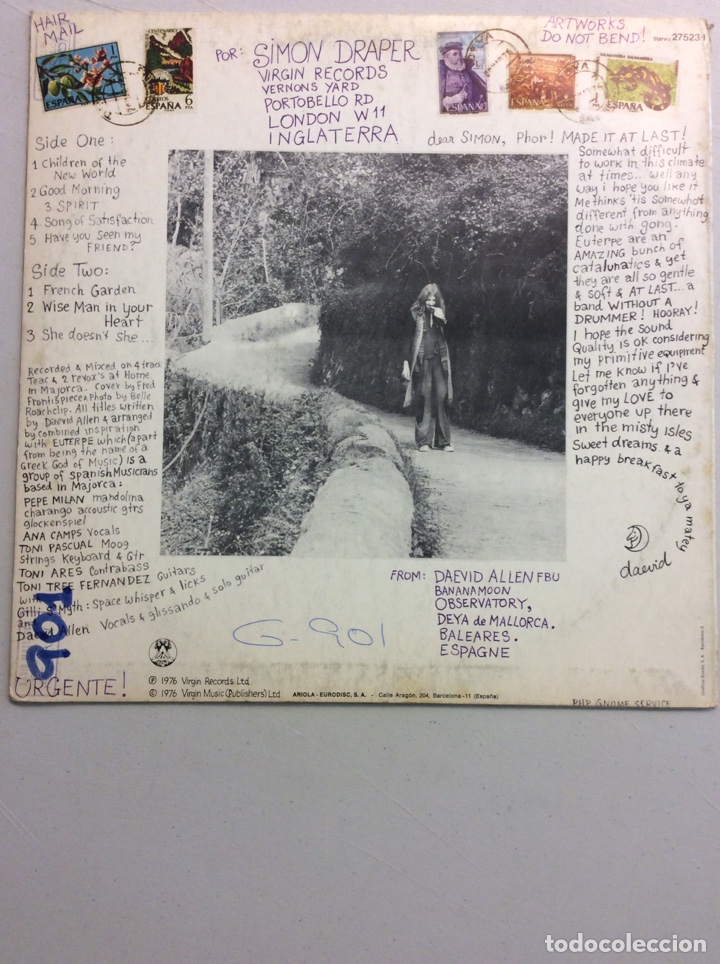 Discos de vinilo: Daevid Allen. Good morning! & Euterpe. - Foto 2