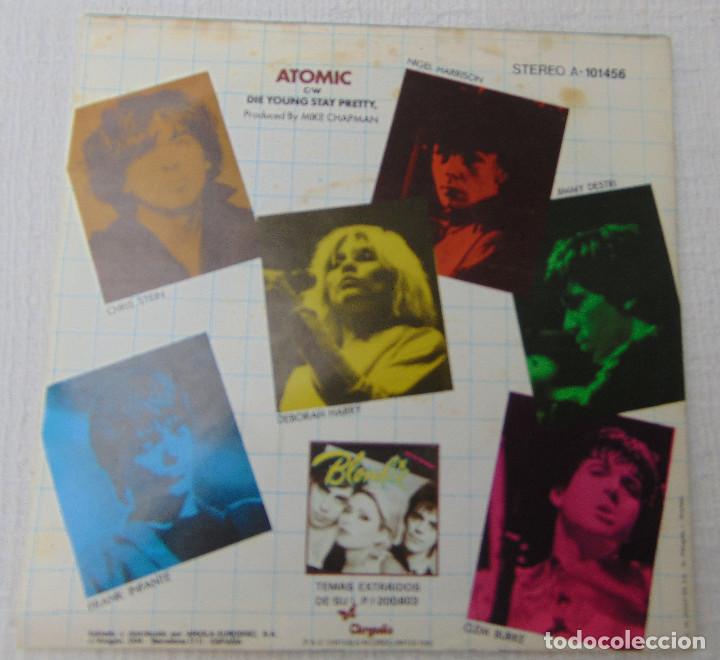 Discos de vinilo: Blondie &ndash; Atomic - SINGLE 1980 - SIN USO - Foto 2