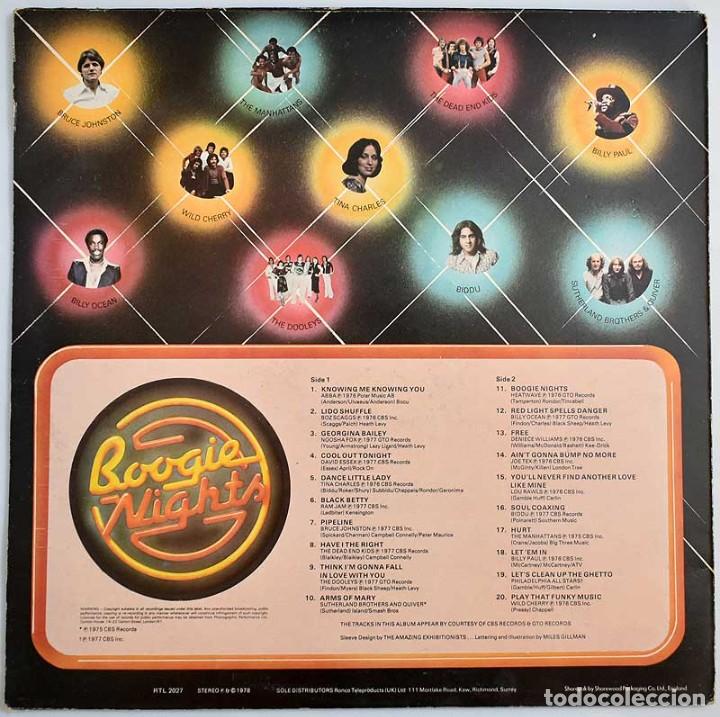 Discos de vinilo: Boogie Nights. 20 Original Disco Hits. LP - Foto 2