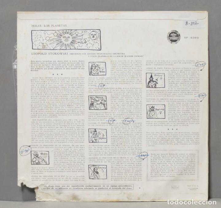 Discos de vinilo: LP. The Planets. Holst / Leopold Stokowski - Foto 2