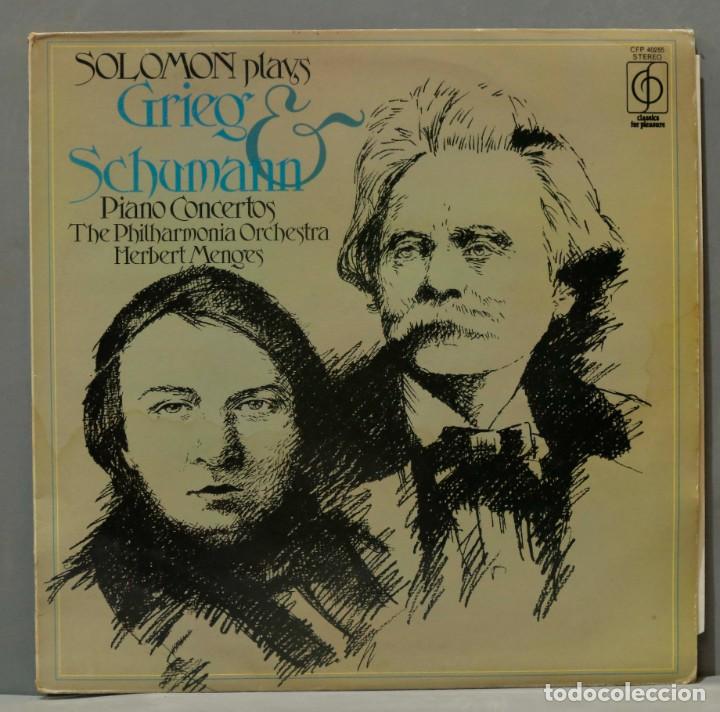 Discos de vinilo: LP. SOLOMON PLAYS GRIEG SCHUMANN - Foto 1