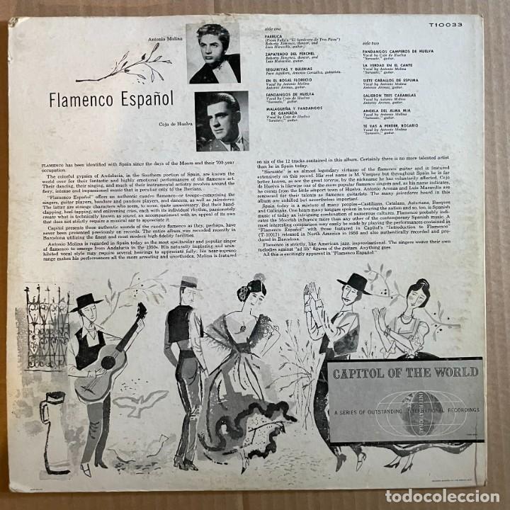 Discos de vinilo: FLAMENCO ESPA&Ntilde;OL - LP CAPITOL - Foto 2