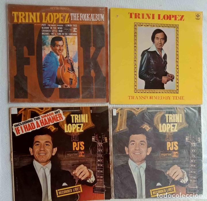 Discos de vinilo: TRINI LOPEZ - 4 discos LPs y 1 doble LP - Foto 1