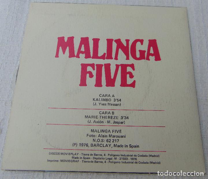 Discos de vinilo: Malinga Five &ndash; Kalimbo - SINGLE 1976 - EXCELENTE - Foto 2