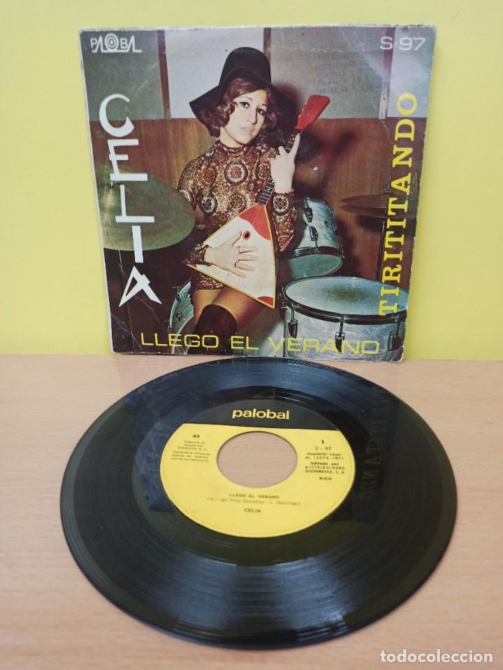 Discos de vinilo: SINGLE - DISCO VINILO - CELIA - LLEGO EL VERANO - Foto 1