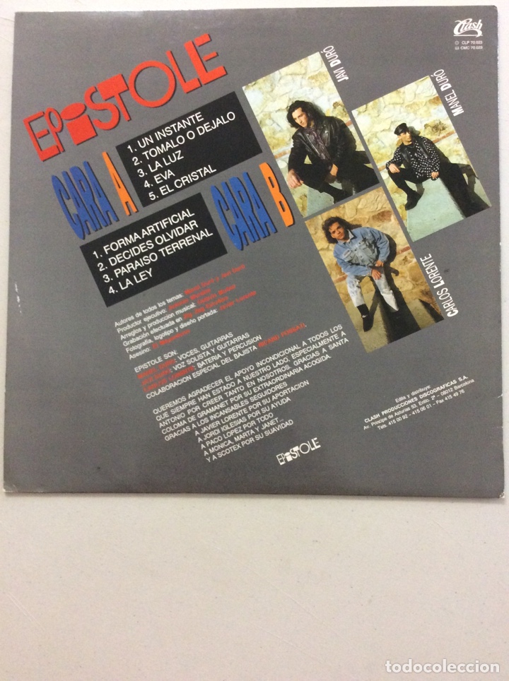 Discos de vinilo: Epistole. Un instante. - Foto 2
