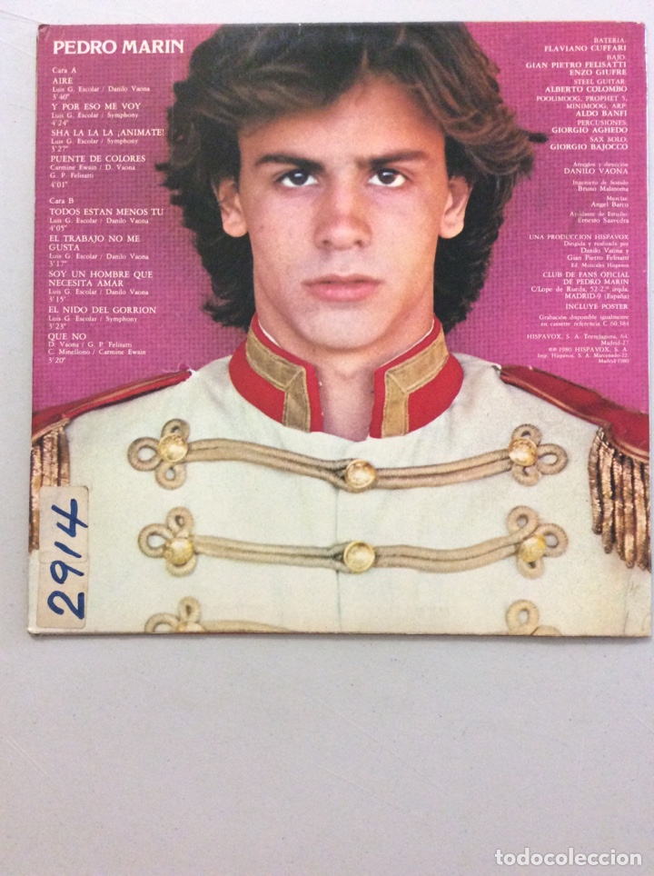 Discos de vinilo: Pedro Mar&iacute;n. Aire. Que no. - Foto 2
