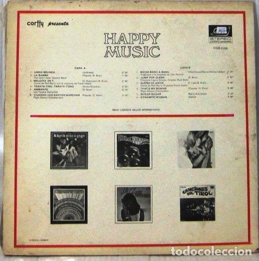 Discos de vinilo: HAPPY MUSIC - VARIOS - LP - Foto 2