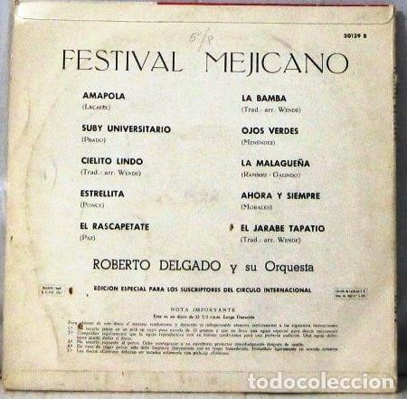 Discos de vinilo: FESTIVAL MEJICANO - VARIOS - LP - Foto 2