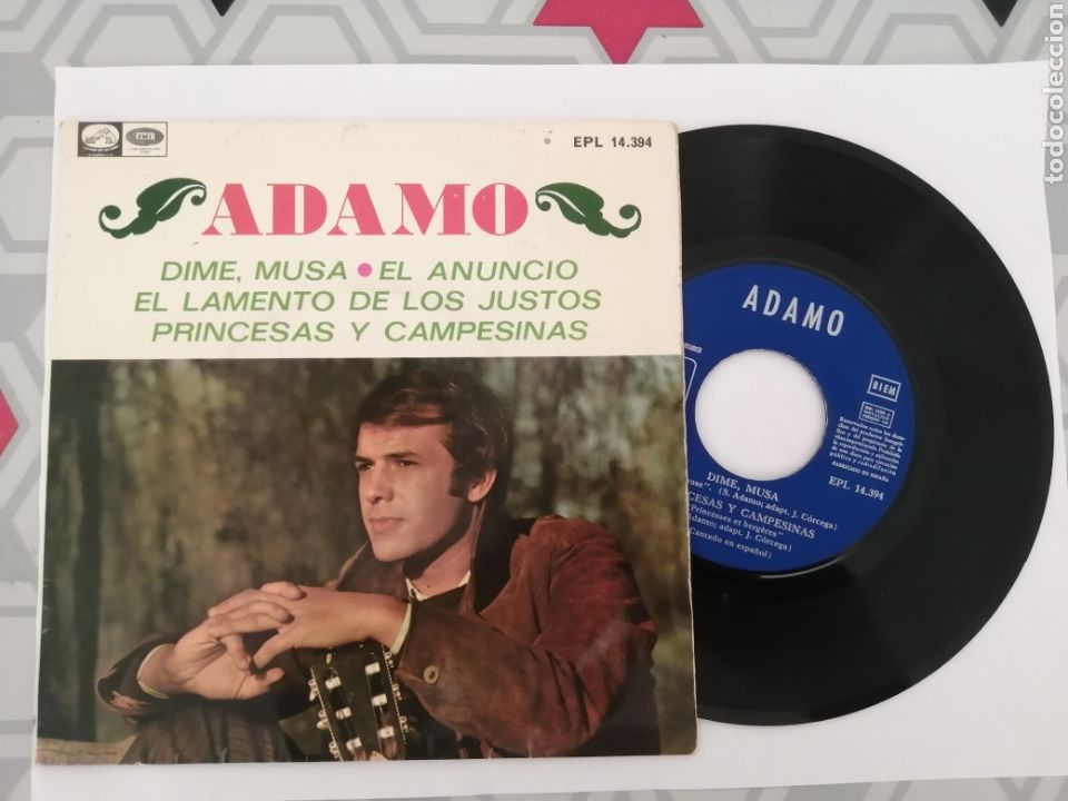 Discos de vinilo: Vinilo Adam dime musa 1968 EPL 14.394 Odeon - Foto 1