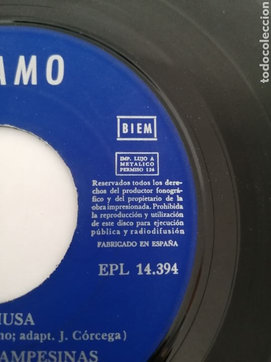 Discos de vinilo: Vinilo Adam dime musa 1968 EPL 14.394 Odeon - Foto 4