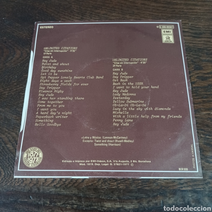 Discos de vinilo: CAFE CREME - UNLIMITED CITATIONS 1977 EMI ODEON - Foto 2