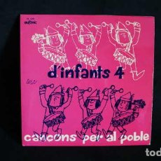 Discos de vinilo: EPS, CANÇONS PER AL POBLE D'INFANTS 4, ELS TRES TAMBORS, VIRONDOM, VIRONDETA, EUFONIC N-1316.