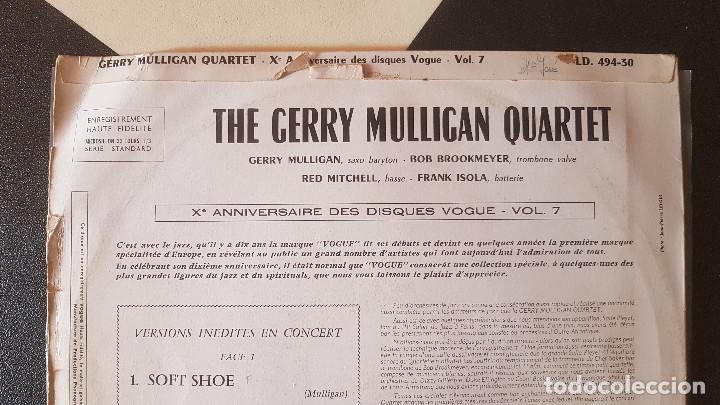Discos de vinilo: LP Gerry Mulligan Inedit 1961 - Foto 6