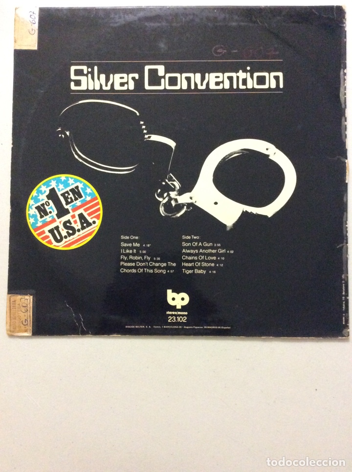 Discos de vinilo: Silver Convention. Fly, Robin, fly. - Foto 2