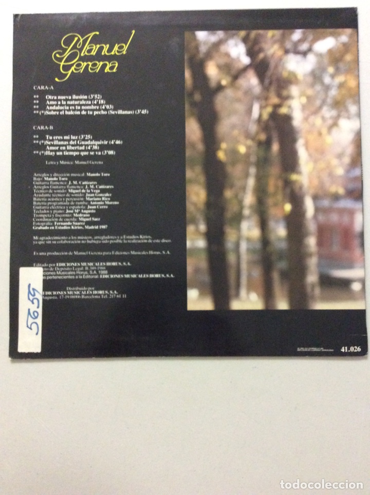 Discos de vinilo: Manuel Gerena. Otra nueva ilusi&oacute;n. - Foto 2