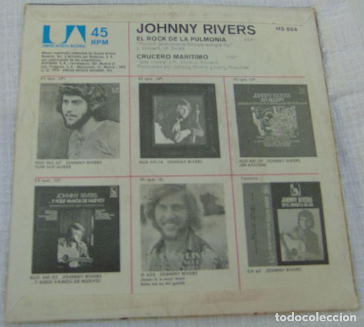 Discos de vinilo: JOHNNY RIVERS - el rock de la pulmonia - SINGLE 1973 - Foto 2