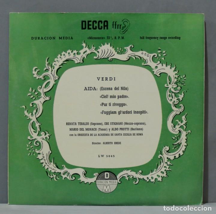 Discos de vinilo: LP. VERDI. AIDA. EREDE - Foto 1