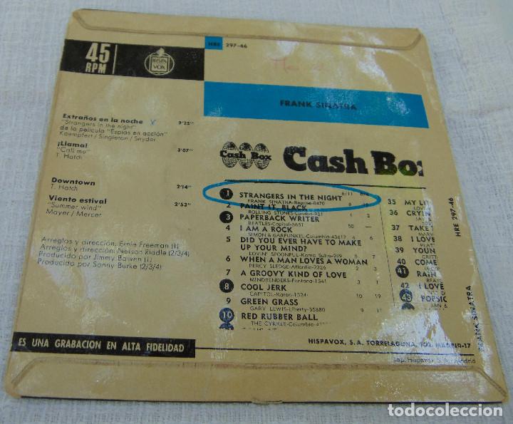 Discos de vinilo: FRANK SINATRA - EXTRA&Ntilde;OS EN LA NOCHE + 3 - EP 1966 - Foto 2