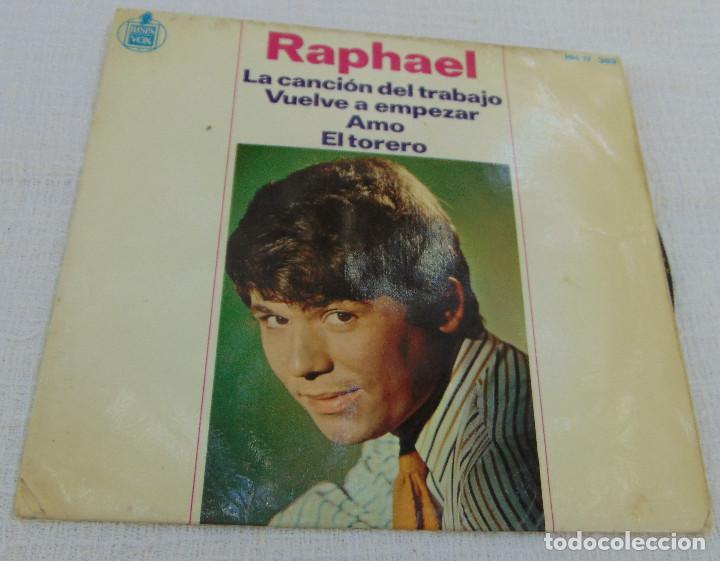 Discos de vinilo: RAPHAEL - LA CANCION DEL TRABAJO + 3- EP 1966 - Foto 1
