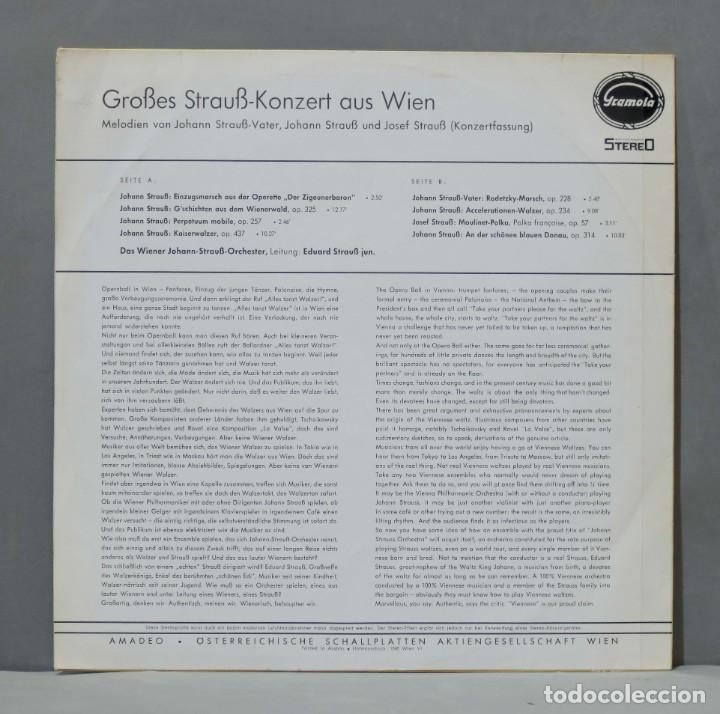 Discos de vinilo: LP. WIENER WALZA. STRAUSS - Foto 2