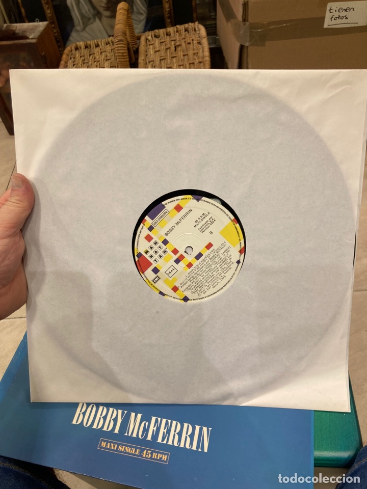 Discos de vinilo: Disco de vinilo bobby mcferryn, muy nuevo - Foto 3