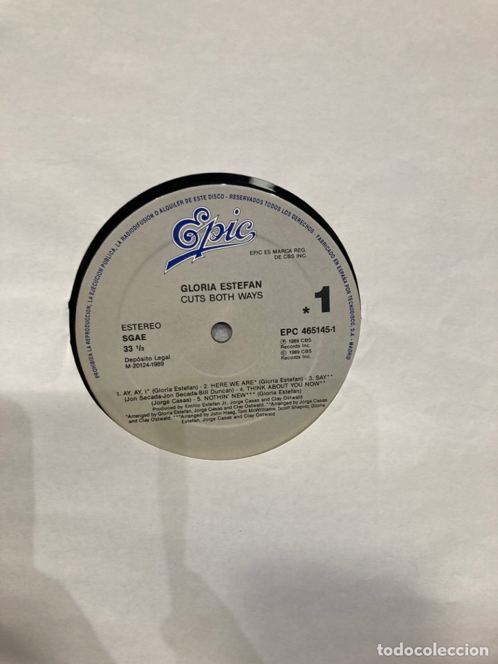 Discos de vinilo: Disco de vinilo gloria stefan, muy nuevo - Foto 3