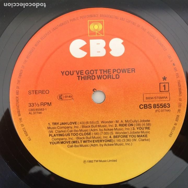 Discos de vinilo: Third World &lrm;&ndash; Youve Got The Power , Holanda 1982 CBS - Foto 3