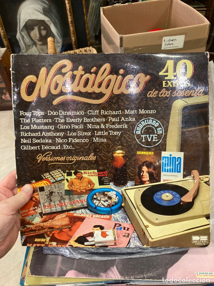 Discos de vinilo: Recopilatorio nost&aacute;lgico 40, muy nuevo - Foto 1