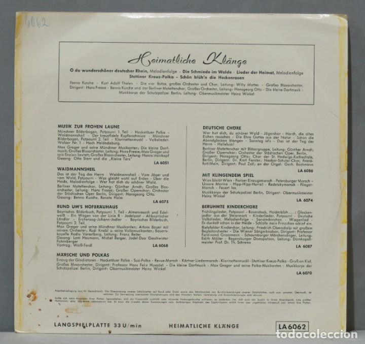 Discos de vinilo: LP. HEIMATLICHE KLANGE - Foto 2