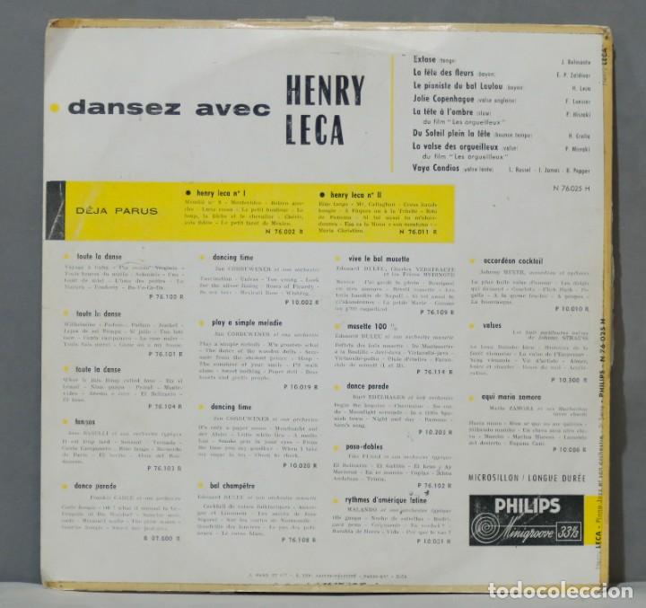 Discos de vinilo: LP. DANSEZ AVEC HENRY LECCA - Foto 2