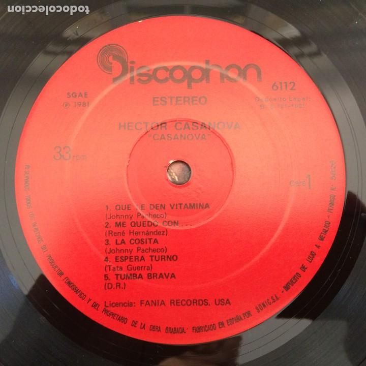 Discos de vinilo: H&eacute;ctor Casanova &lrm;&ndash; Casanova , Spain 1981 Discophon - Foto 3