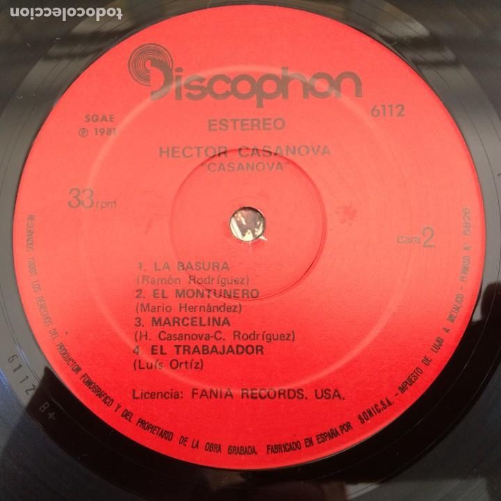 Discos de vinilo: H&eacute;ctor Casanova &lrm;&ndash; Casanova , Spain 1981 Discophon - Foto 4
