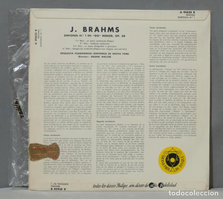 Discos de vinilo: LP. SINFONIA OP. 68. BRAHMS. WALTER - Foto 2