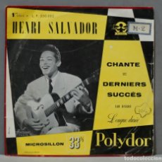Disques de vinyle: LP. HENRI SALVADOR CHANTE SES DERNIERS SUCCÈS. Lote 358716260
