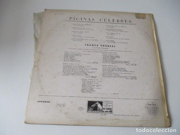 Discos de vinilo: FRANCK POURCEL P&aacute;ginas c&eacute;lebres DI4076 - Foto 2