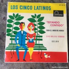 Discos de vinilo: LOS CINCO LATINOS - ESTANDO CONTIGO . EP . 1961 . FONTANA. Lote 358769610