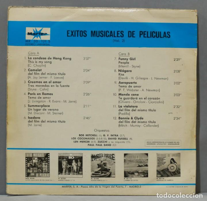 Discos de vinilo: LP. EXITOS MUSICALES DE PELICULAS N&ordm; 2 - Foto 2