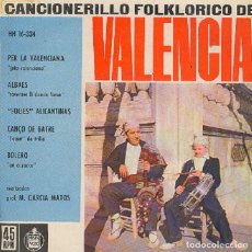 Discos de vinil: EL PUEBLO ESPAÑOL - ALBAES; FOLIES ALICANTINES; CANÇÓ DE BATRE + 2 - HISPAVOX 16-334 - 1961. Lote 358781345