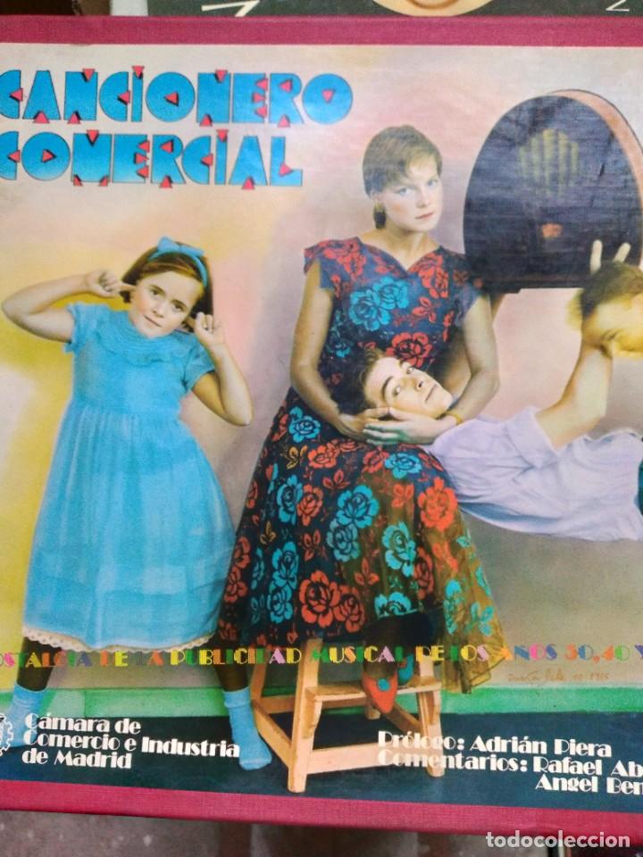 Discos de vinilo: BOX CAJA 2XVINILO LP-CANCIONERO COMETCIAL-NOSTALGI DE LA PUBLICODAD MUSICAL DE LOS A&Ntilde;OS 50.40Y50.-