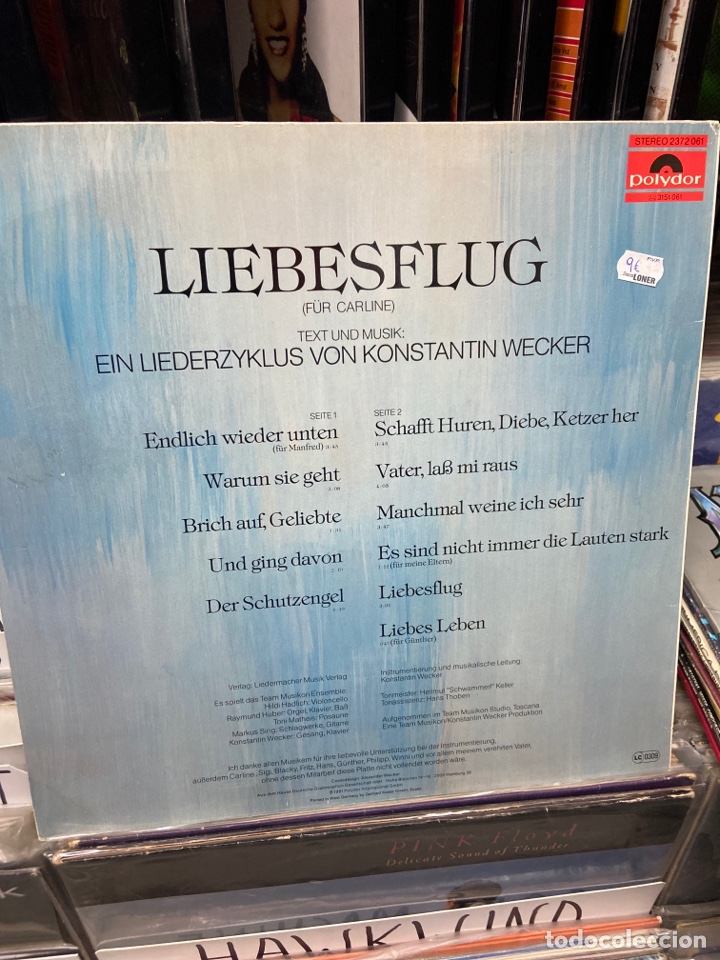 Discos de vinilo: Konstantin wecker liebesflug - Foto 2