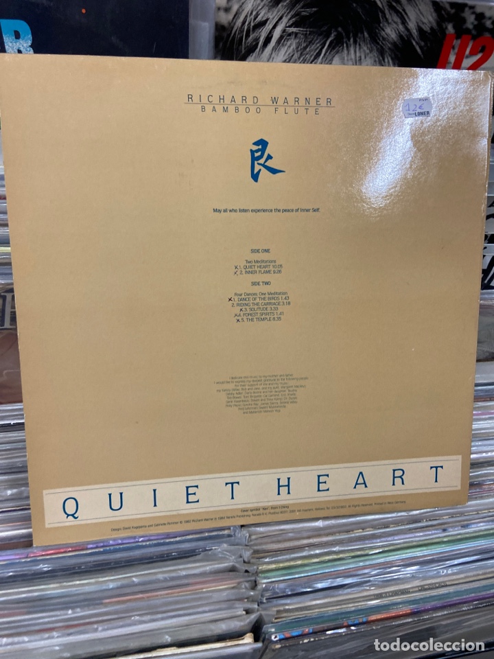 Discos de vinilo: Richard Warner Bamboo Flute Quiet Heart - Foto 2